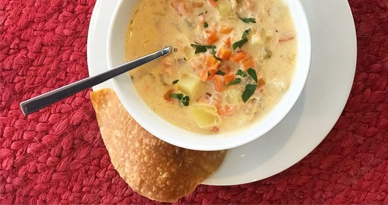 smoked salmon chowder recipe