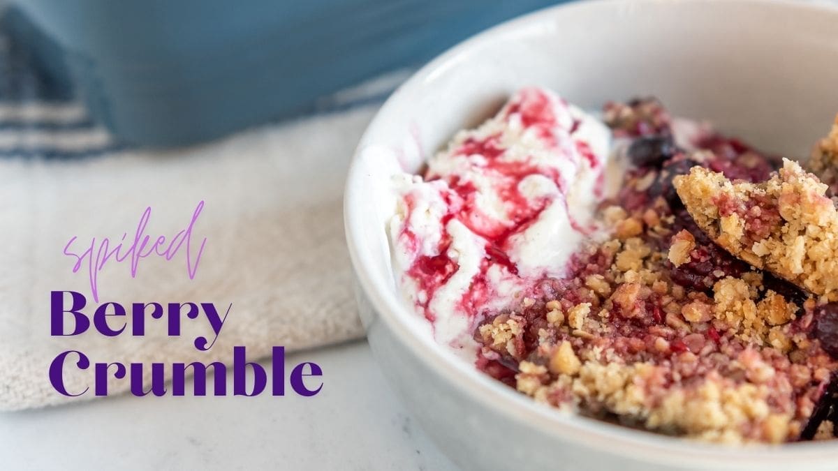 Spiked Berry Crumble